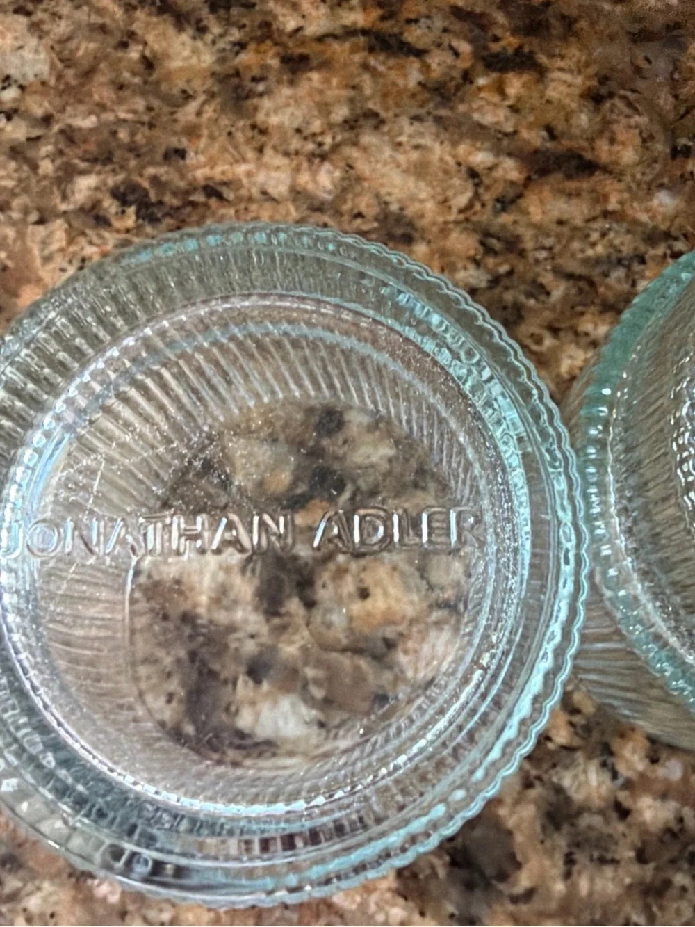 Jonathan Adler Biba Glass Tumblers Ribbed Aquamarine Pair Of 2 SH30